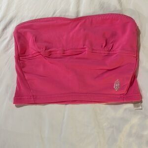 free people movement pink tube top size xs